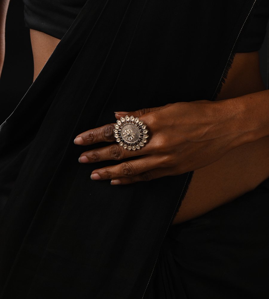 Filigree Surjomukhi Ring