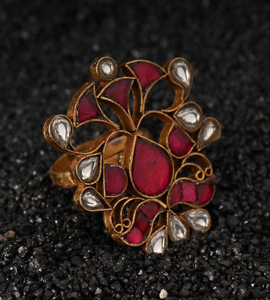 Shree Meenakari Ring